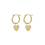 Oorbellen | Twist Hearts Gold