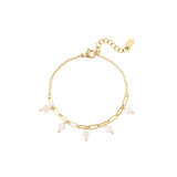 Stainless Steel Schakelarmband | Little Pearls